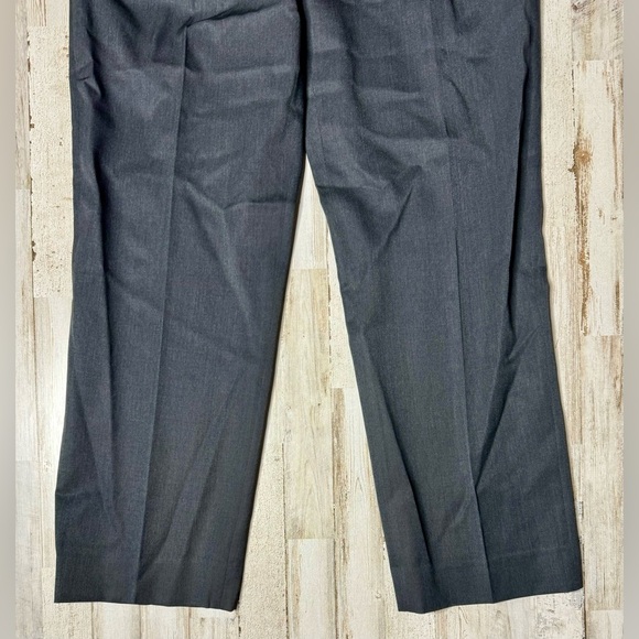 Brooks Brothers Dress Pants Gray Wool Pleated 34x32 - Picture 4 of 10